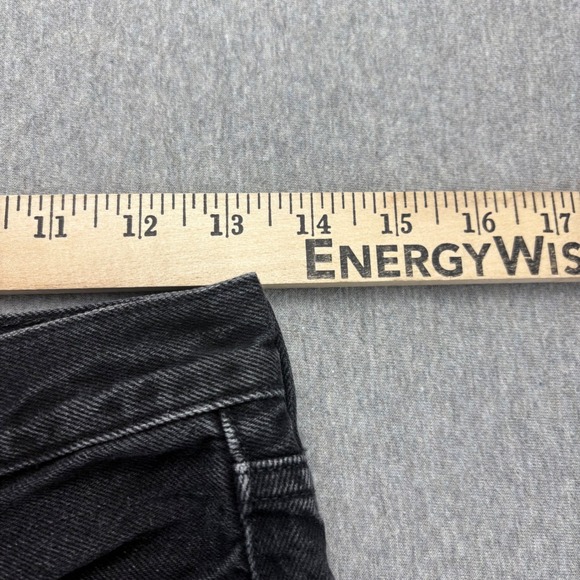 Denim Forum Jeans Womens 26 The Joni High Rise Loose Black Distressed Ripped - Picture 12 of 16